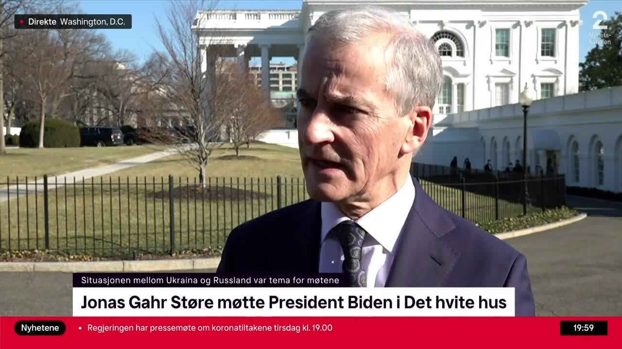 Støre møtte USAs president Joe Biden i Det hvite hus