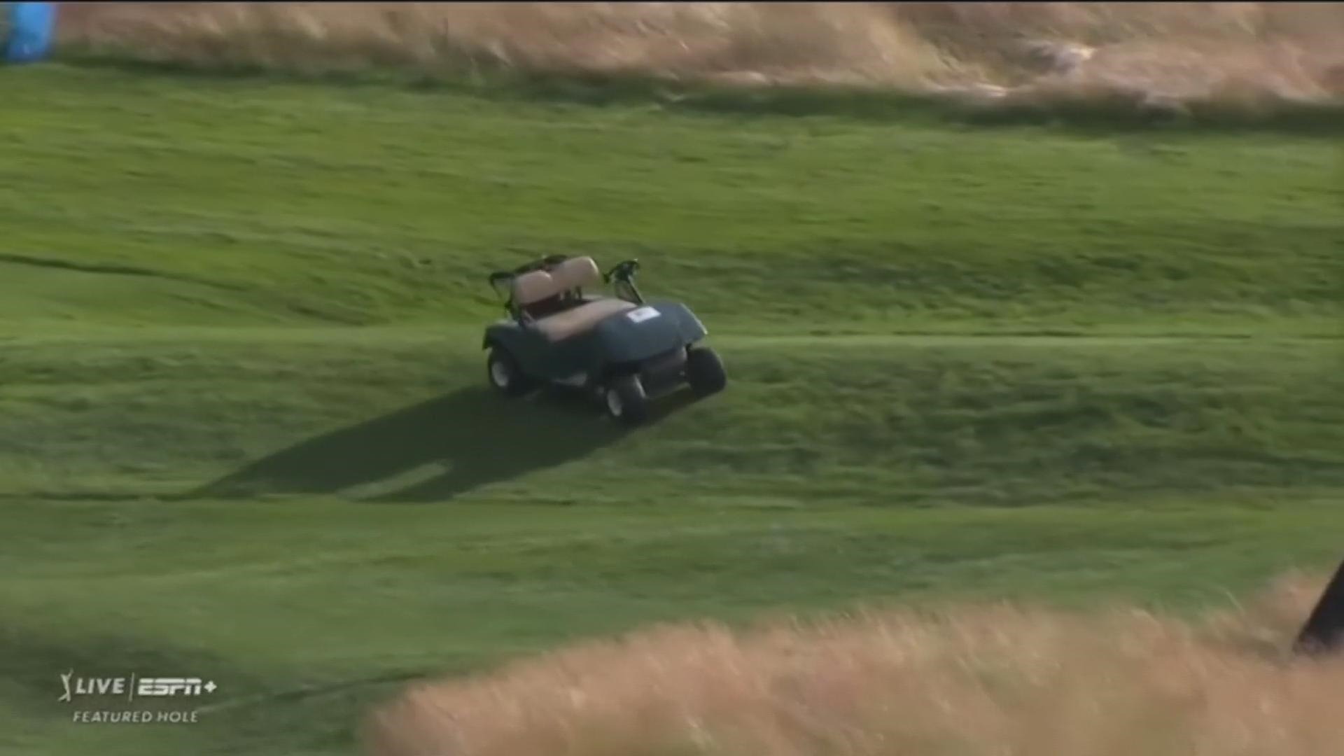 Pass opp! Løpsk golfbil uten sjåfør