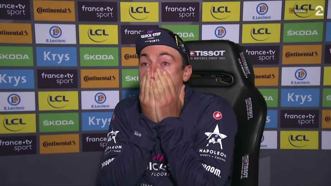 Yves Lampaert vant årets første etappe i Tour de France