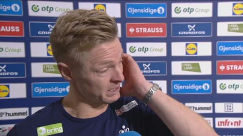 Danmarks trener i tårer etter seier over Norge