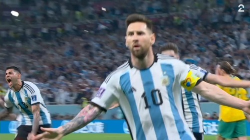 Mål: Messi (ARG) 1-0 (35)