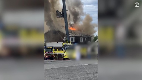 Se video fra brannen