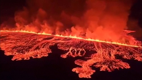 Se video fra utbruddet